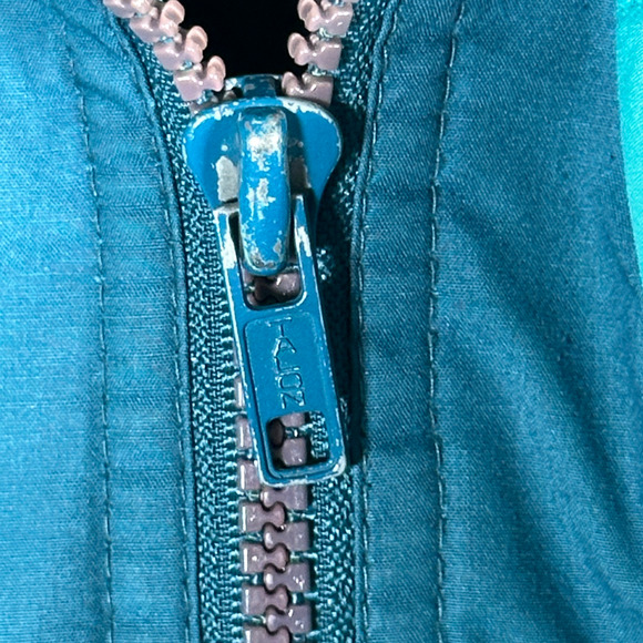 Vintage Members Only Jacket Adult LARGE Green Bomber Down Puffer Race Series 80s - Picture 8 of 13